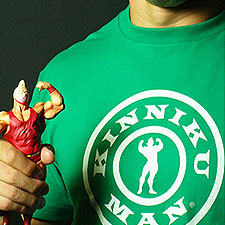 2010 MONSTER/CCP MUSCULAR-T SUMMER COLLECTION. キン肉マン サークルT グリーン (フロントプリント)